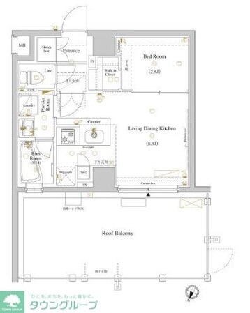 ルクレ高円寺アジールコートの物件間取画像